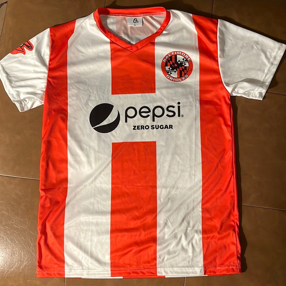 Baltimore Orioles stadium giveaway birdland soccer jersey size M
